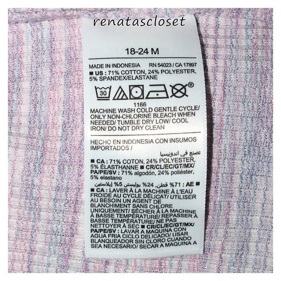 Old Navy Toddler Girls' Short-Sleeve Lettuce-Edge Henley T-Shirt NWT - Picture 7 of 9